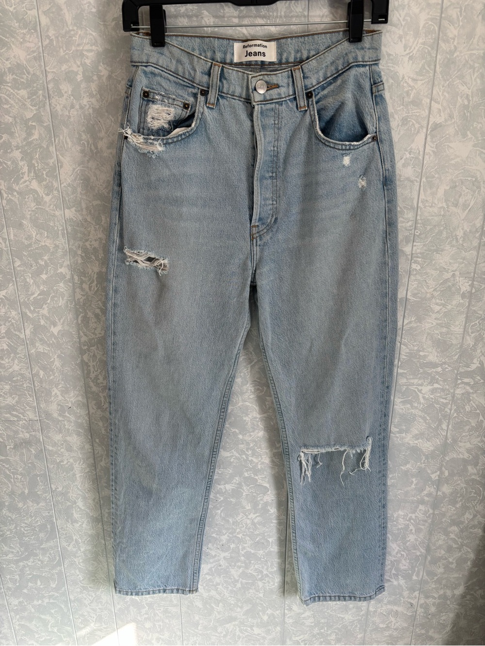 Reformation Jeans Tahoe Distressed Relaxed Jean
